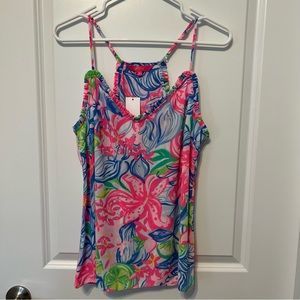 Lilly Pulitzer Ruffled Dusk Top